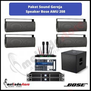 Paket Sound Gereja Speaker Bose AMU 208 | 4 Speaker dan 1 Sub Bose